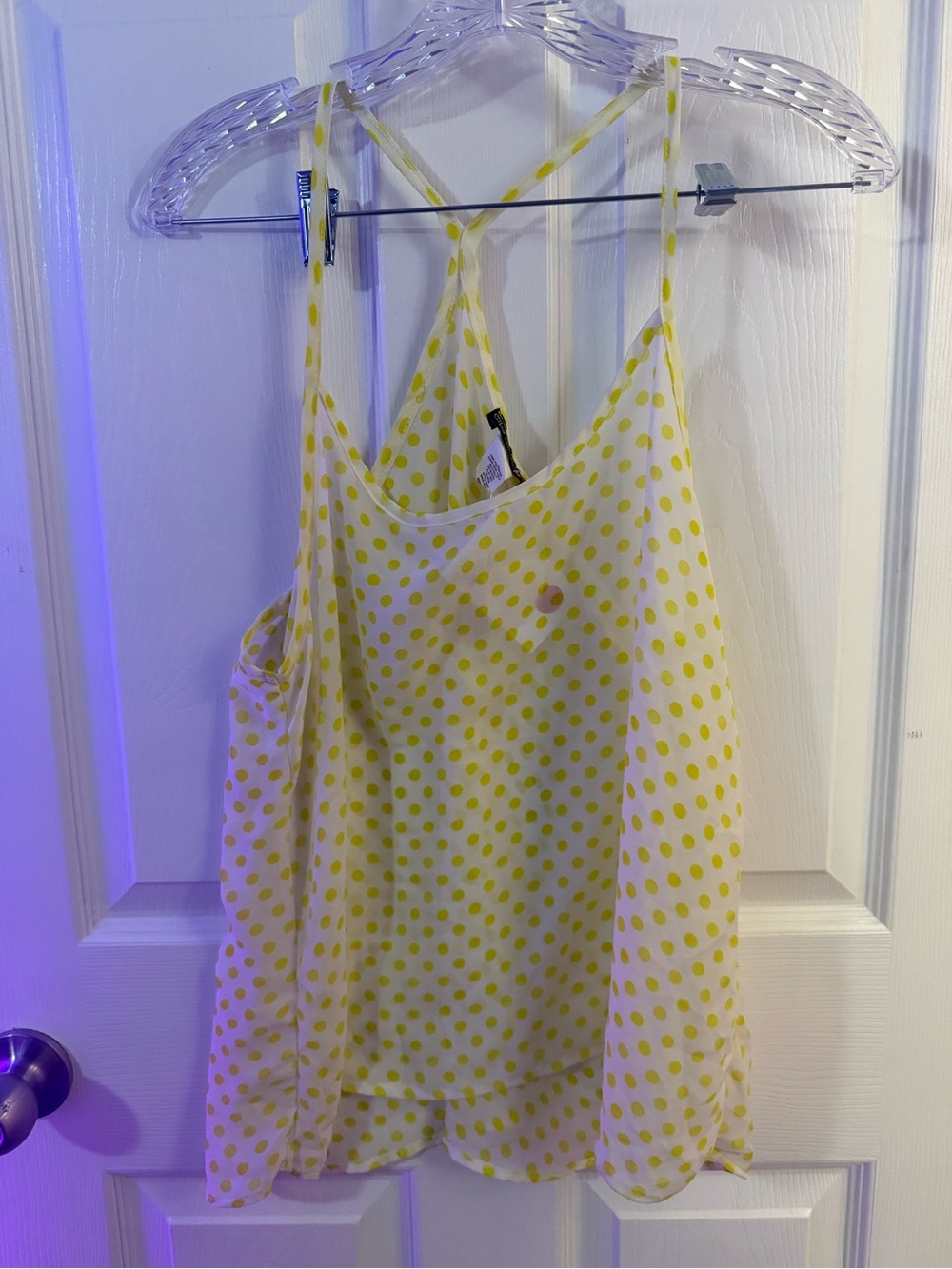X-Large polkadot sheer tunic #429